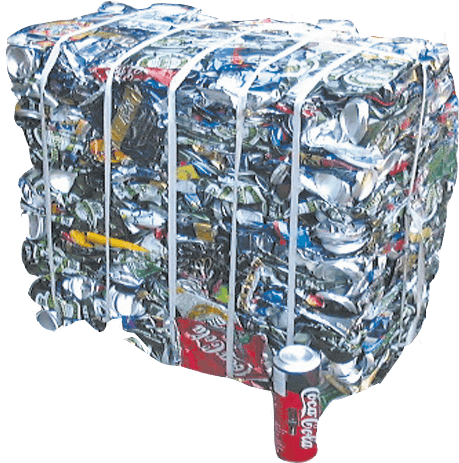 baled Aluminium cans