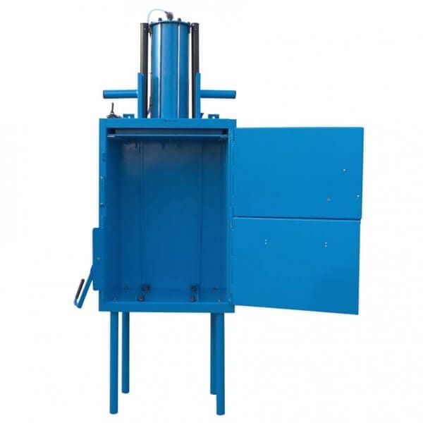 Orwak Easi 102 baler with both doors open