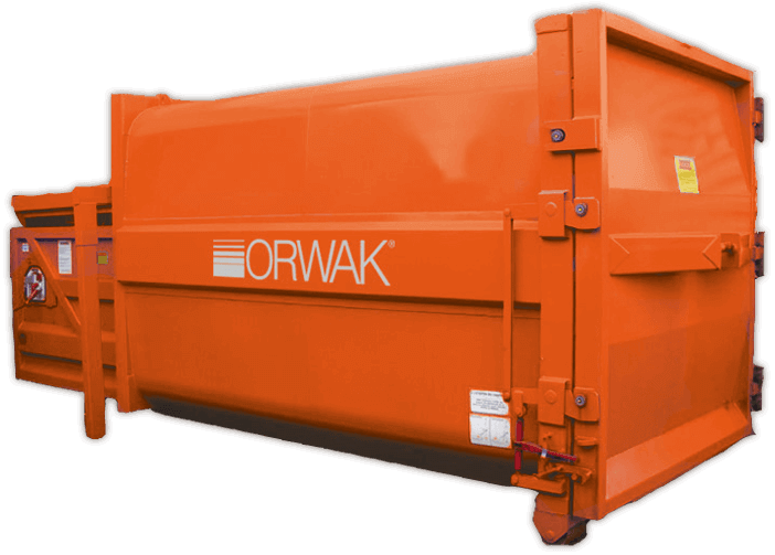 Orwak waste compactor