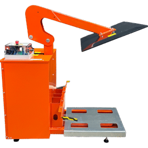 Orwak Flex 1100 bin press side view for website