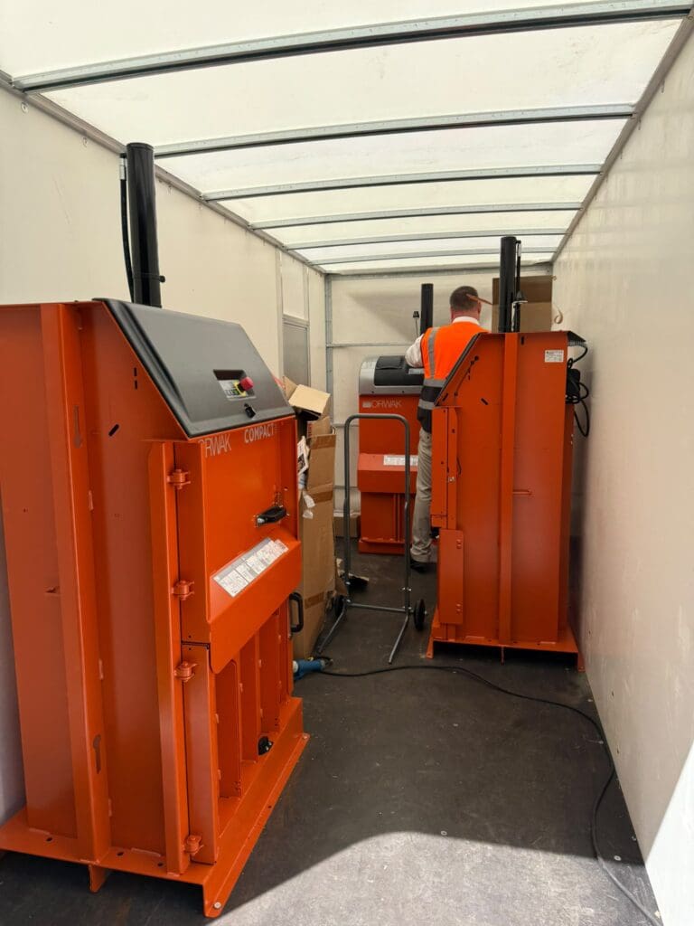 falcon truck with Orwak balers
